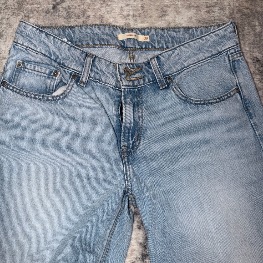 Classic Levis Super-Low wide-leg Jeans 30 - Picture 4 of 10